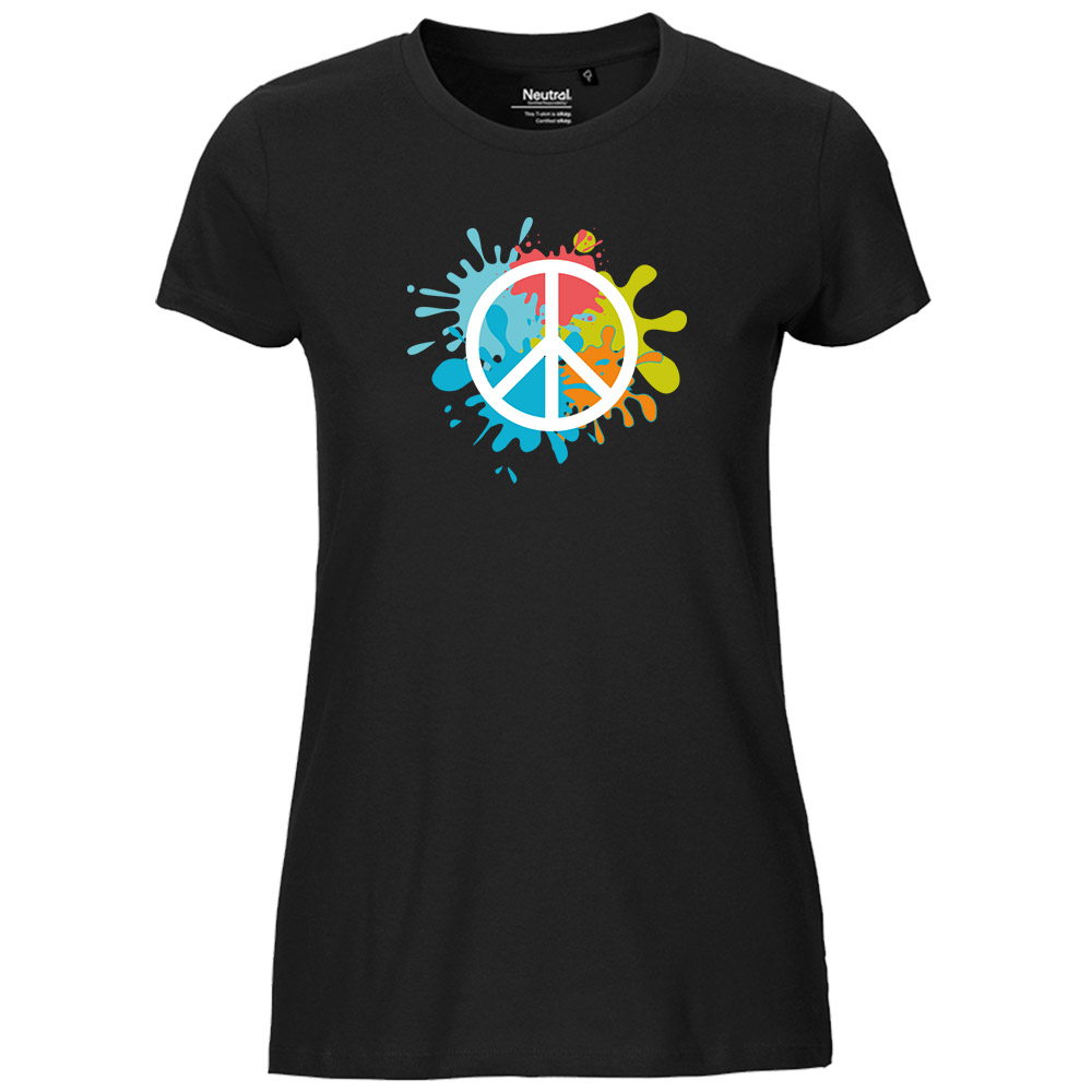 Shirt tailliert »Peace«